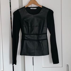 Bailey44 leather shirt size xs